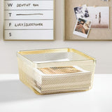 Basket  Brass 12 x 12 x 6