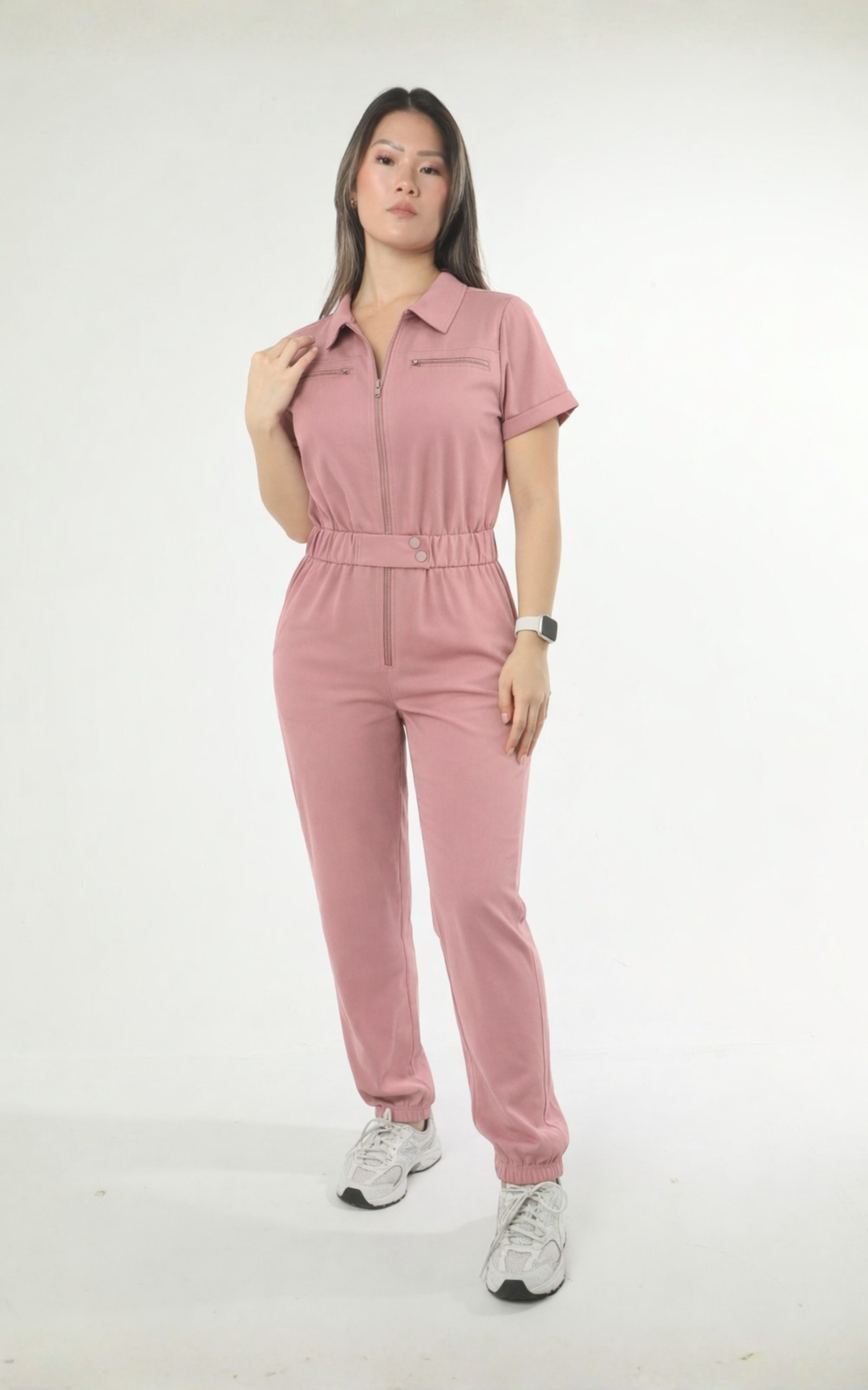 Mono Uniforme Rosa Palo
