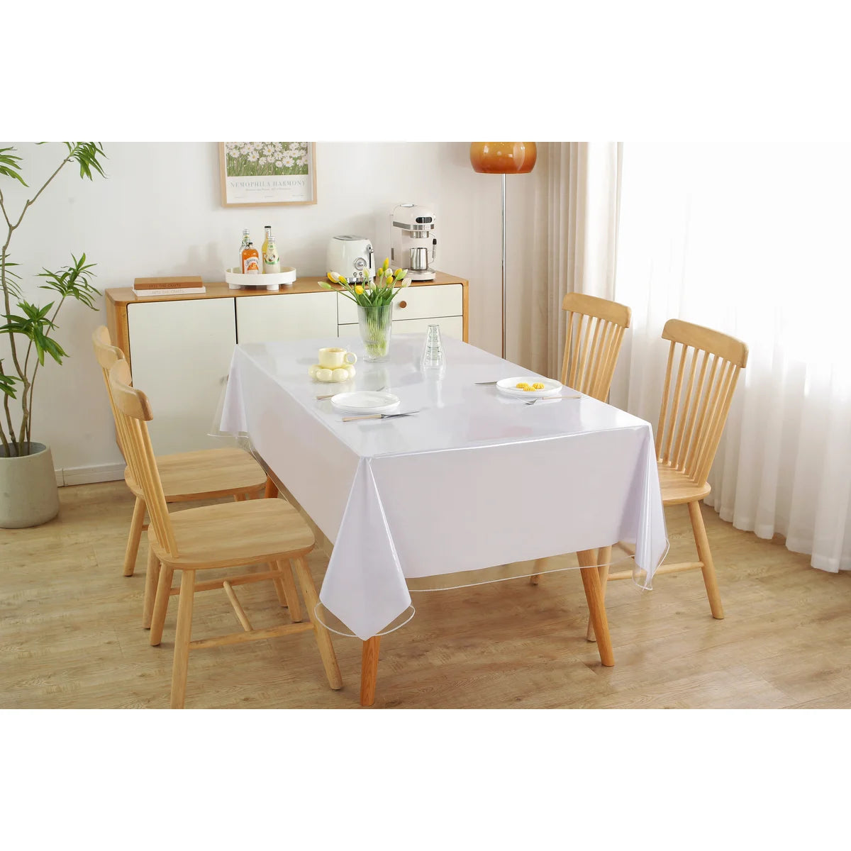 Rectangular de 60"x90" - Protector de mesa de PVC transparente 4G