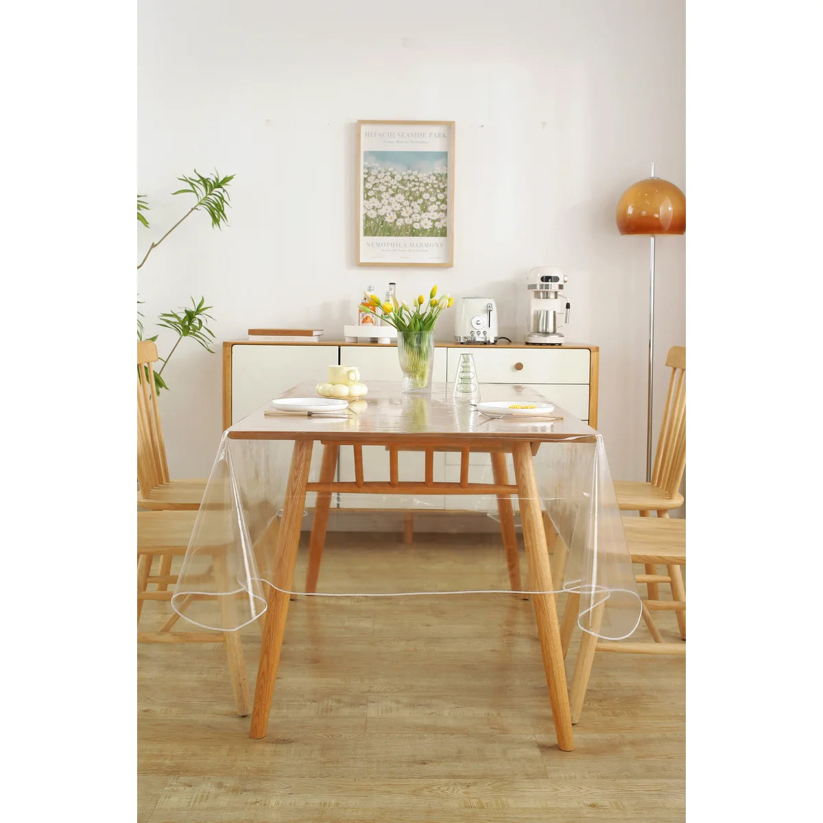 Rectangular de 60"x90" - Protector de mesa de PVC transparente 4G