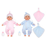 Set de Muñecas Gemelas Nonis de 31.75 cm - Niño y Niña - Muñecas de Cuerpo Blando con Accesorios | Juego de Gemelos Realistas