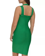 Vestido Verde Bandage con Escote Corazón - Siena