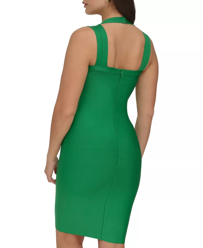 Vestido Verde Bandage con Escote Corazón - Siena