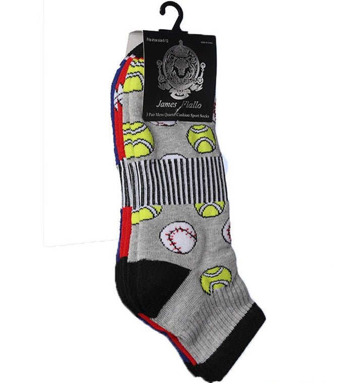 Calcetines deportivos tobilleros de hombre con acolchado (3 pares)