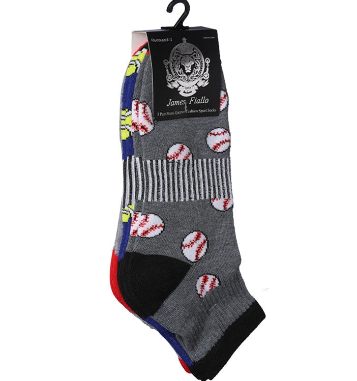 Calcetines deportivos tobilleros de hombre con acolchado (3 pares)