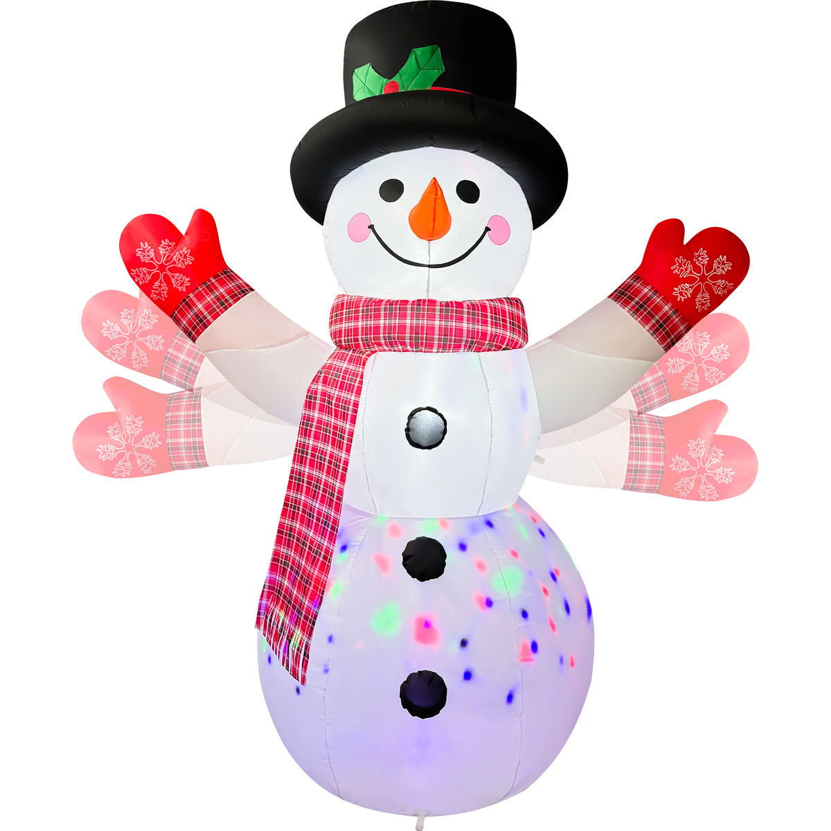 Muñeco de Nieve Hinchable Navideño de 2.4 Metros de Altura