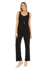 Conjunto de pantalón de 3 piezas con lentejuelas, encaje bordado, rosa/negro