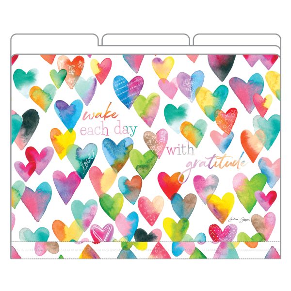Corazones de Colores – Carpeta Decosoft de 3 Piezas