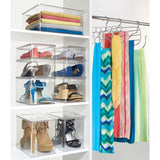Caja de zapatos para armario - Zapatos de tacón de cuña transparentes