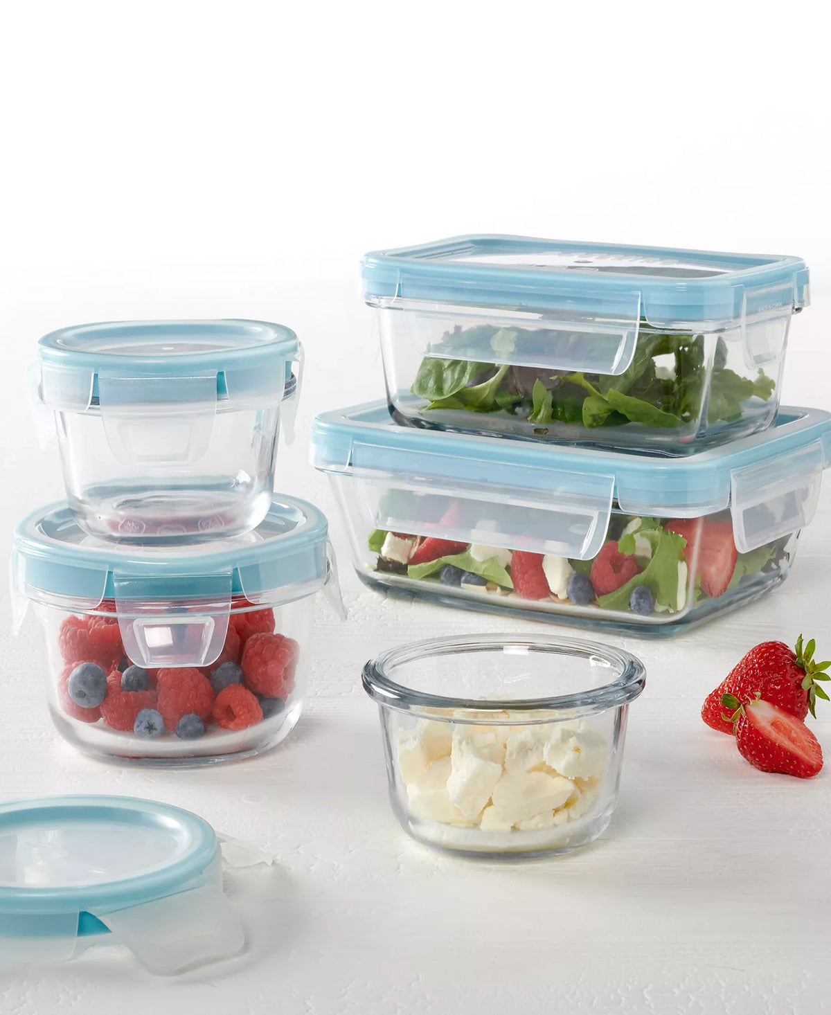 Juego de recipientes para alimentos con tapa de cierre True Lock de 10 piezas