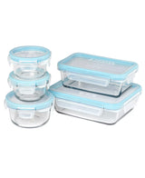 Juego de recipientes para alimentos con tapa de cierre True Lock de 10 piezas