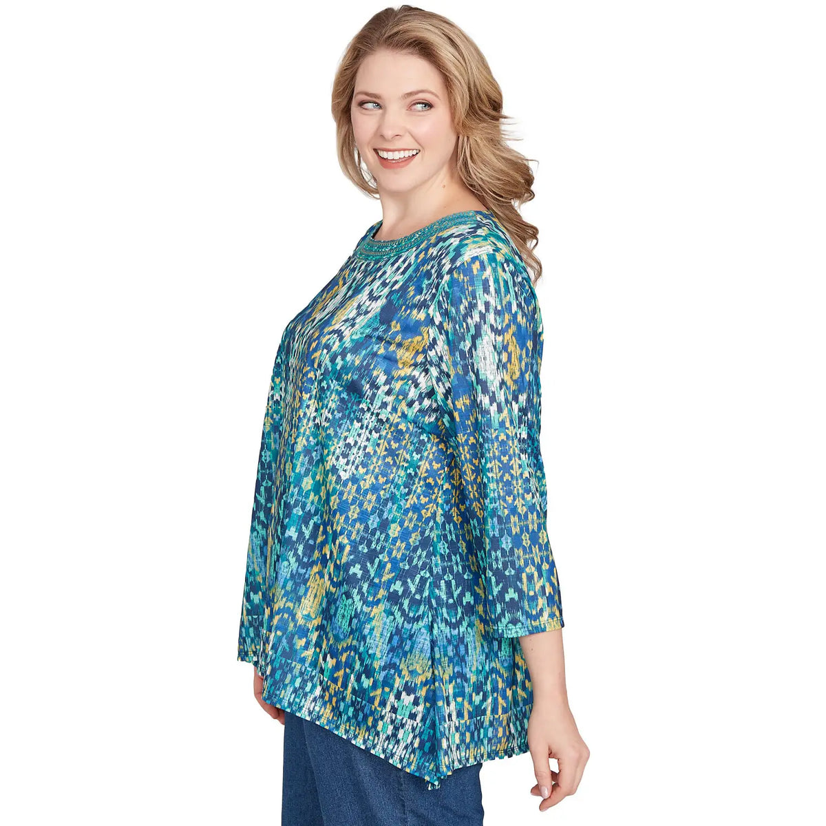 Blusa de punto bordada Plus Kaleidoscope - Ruby Rd