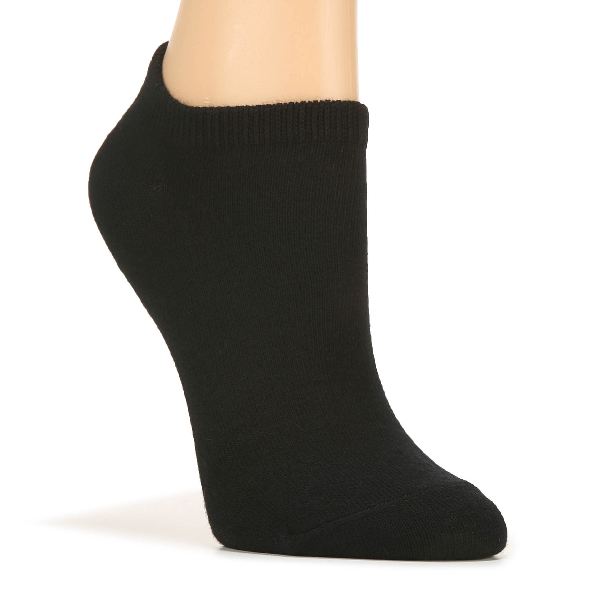 Calcetines de mujer invisibles 6 unidades negros