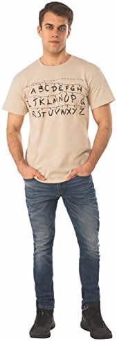 Camiseta de pared de alfabeto para adulto Stranger Things