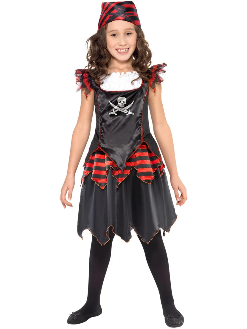 Pirate Skull & Crossbones Girl Costume
