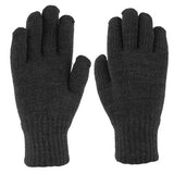 GUANTE DE PUNTO ACRÍLICO PARA HOMBRE - SOLO EN NEGRO