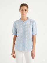 Blusa 3D Flores, APP Azul