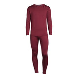 Conjunto térmico de 2 piezas para hombre, color vino
