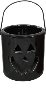 3" CERAMIC JACK O LANTERNS CANDLE HOLDERS