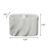 Juego de accesorios de baño de mármol gris de 8 piezas