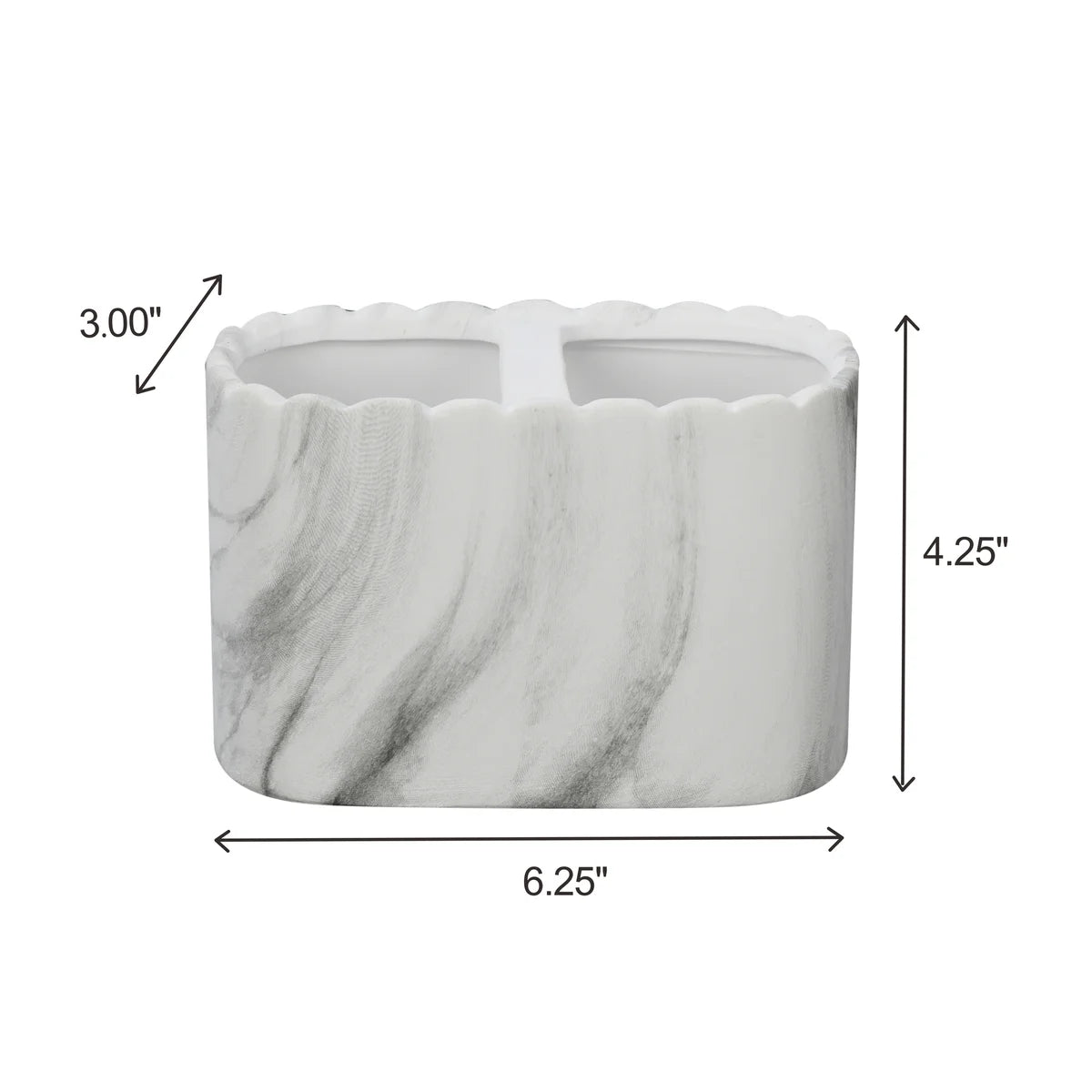 Juego de accesorios de baño de mármol gris de 8 piezas