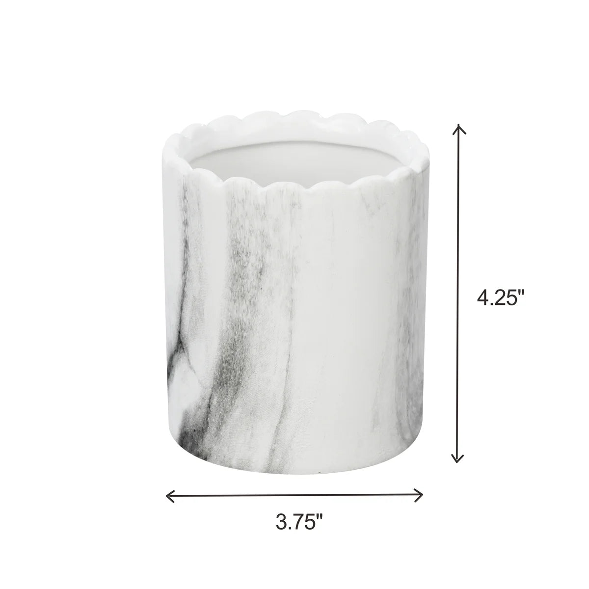 Juego de accesorios de baño de mármol gris de 8 piezas