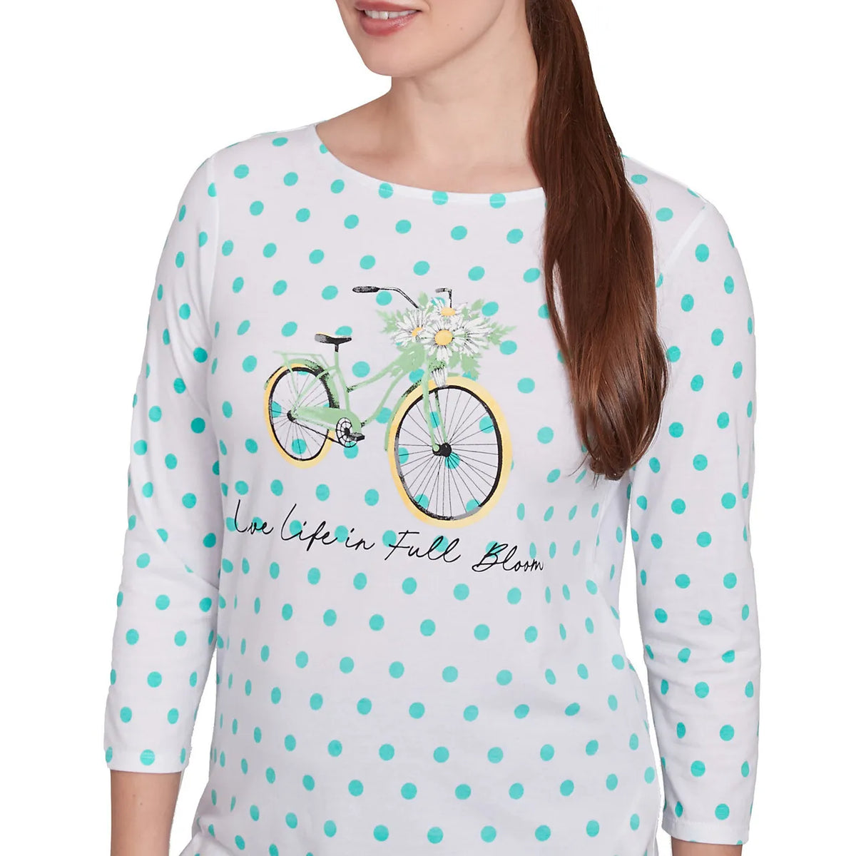 Bicycle In Bloom Camiseta de lunares Julep Multi - Ruby Rd
