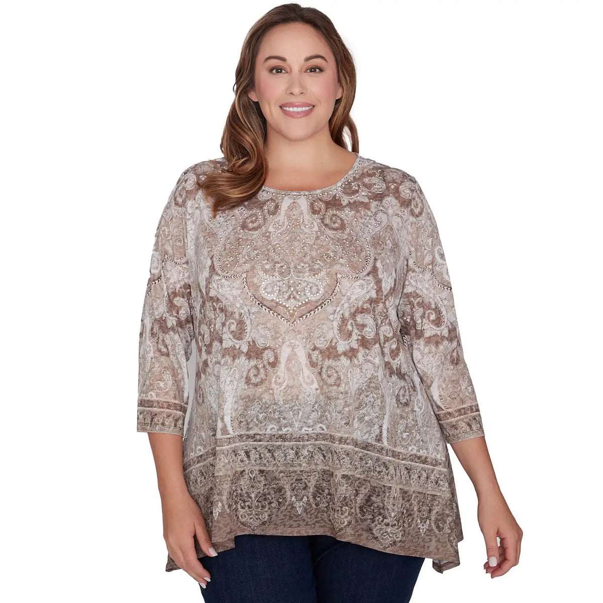 Plus Top de punto con cuentas estilo bohemio Taffy Multi - Ruby Rd