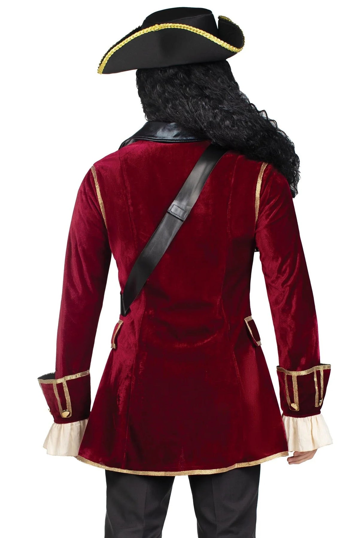 Set de disfraz de capitán pirata de 4 piezas