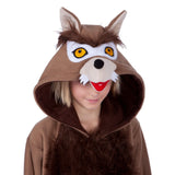 Traje de una pieza con capucha de lobo Graywind