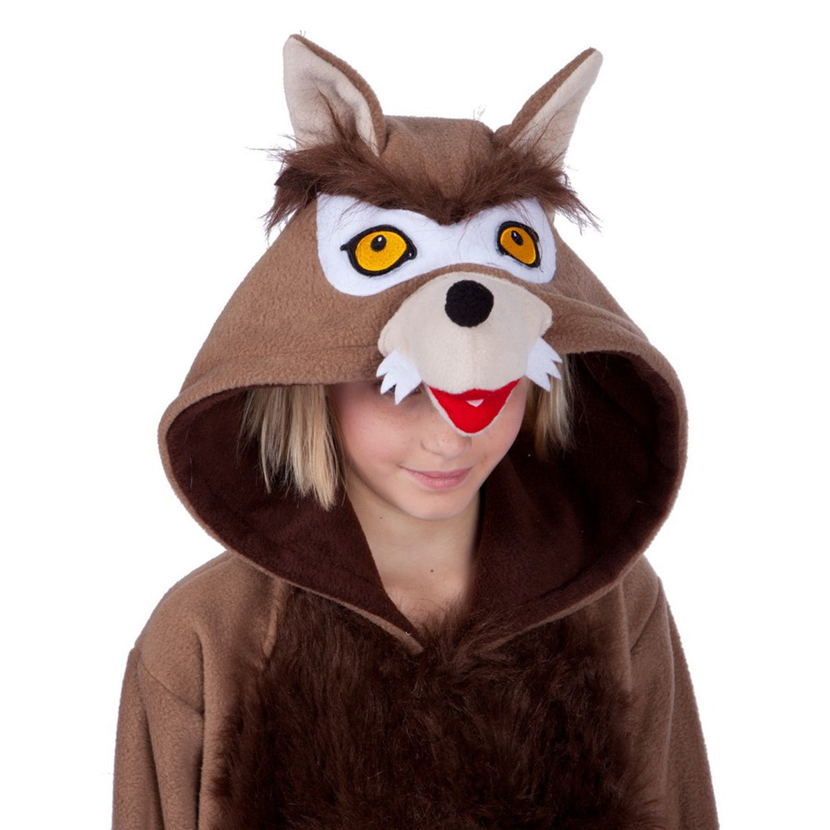 Traje de una pieza con capucha de lobo Graywind