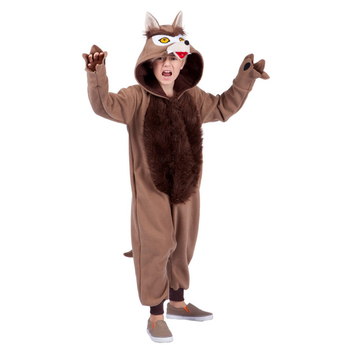 Traje de una pieza con capucha de lobo Graywind