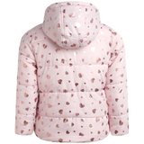 Foil Heart Snowsuit Soft Pink