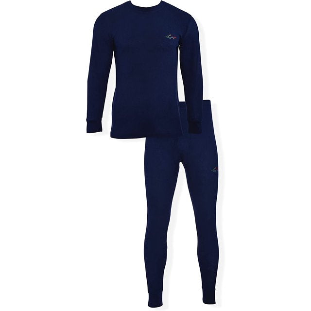 Conjunto térmico gofrado para hombre - azul marino
