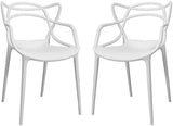 Colorful Modern Design Plastic Chair White