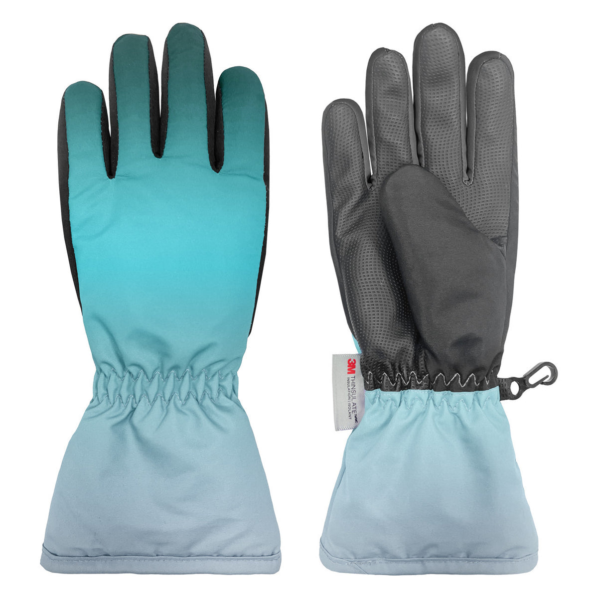 TIE-DYE PRINT SNOWBOARD GLOVE - SIZE 7-16 TEAL