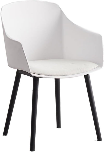Nordic Style PP Plastic Dining Chair White