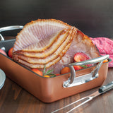 Asador de cobre grande