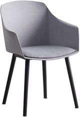 Nordic Style PP Plastic Dining Chair Grey