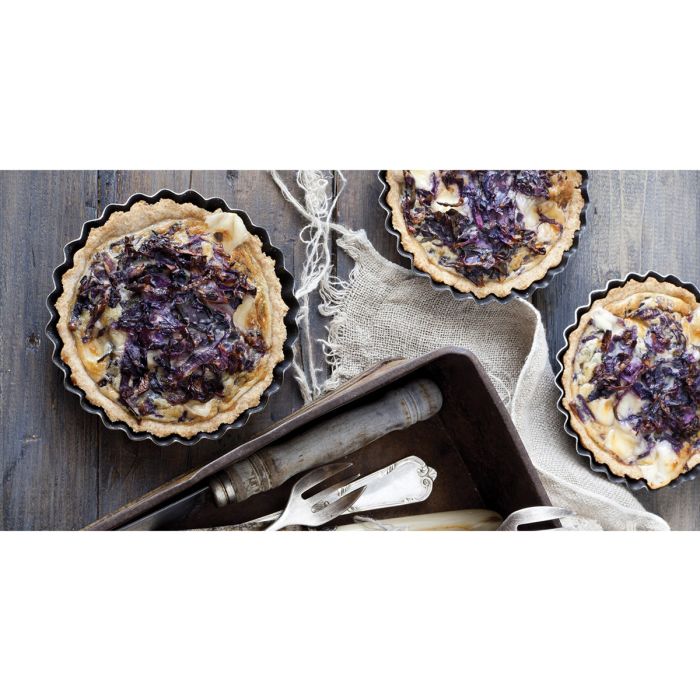 Molde redondo antiadherente para quiche, 10.8 cm