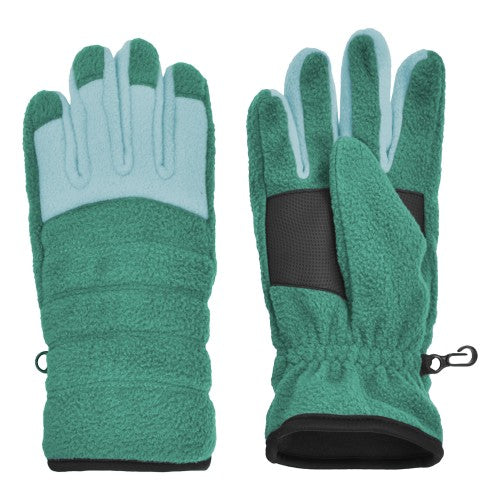 GUANTES DE MODA DE MICROFORRO POLAR PARA NIÑAS 7-16 COLOR TEAL