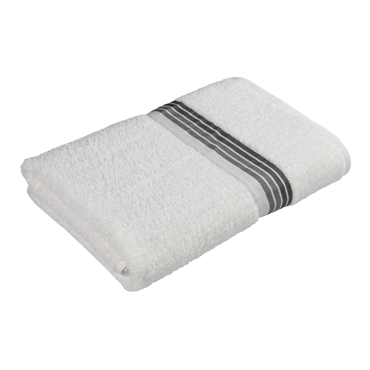 Toalla de Baño Ombre Rayas Blanca 27x52