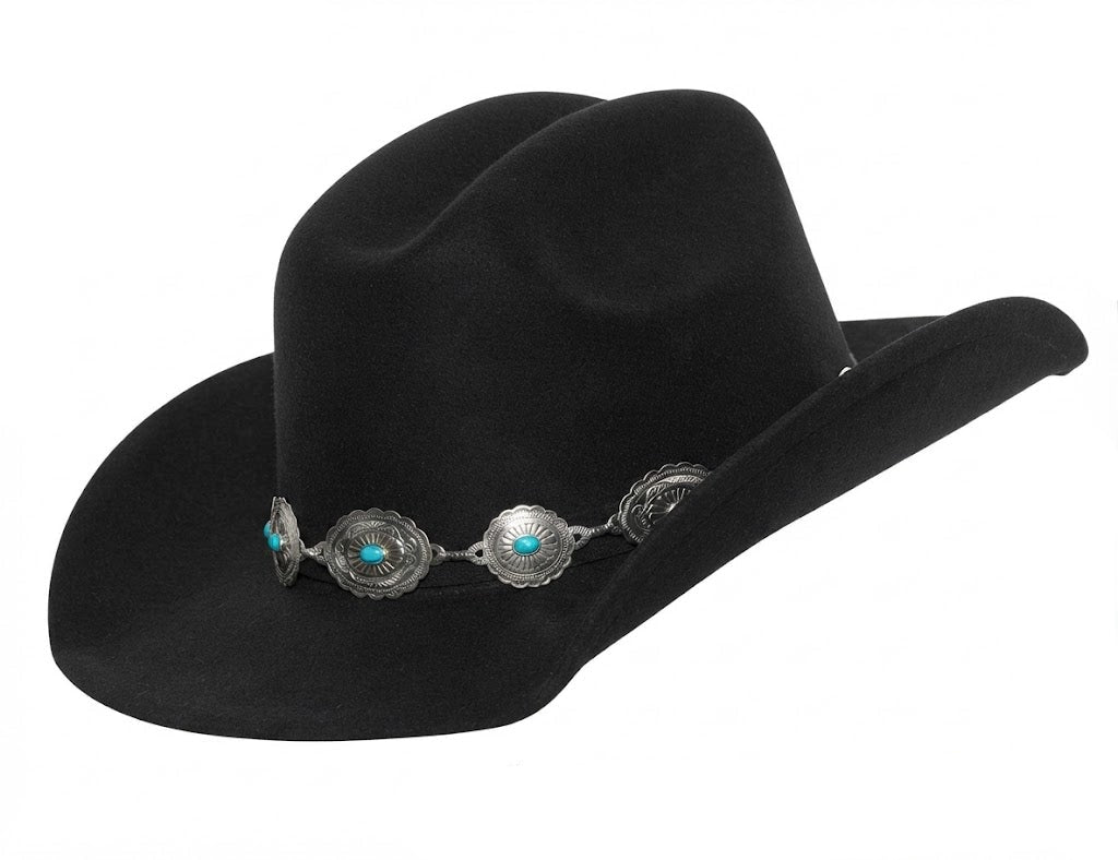 Cowboy Hat with Silver Conch
