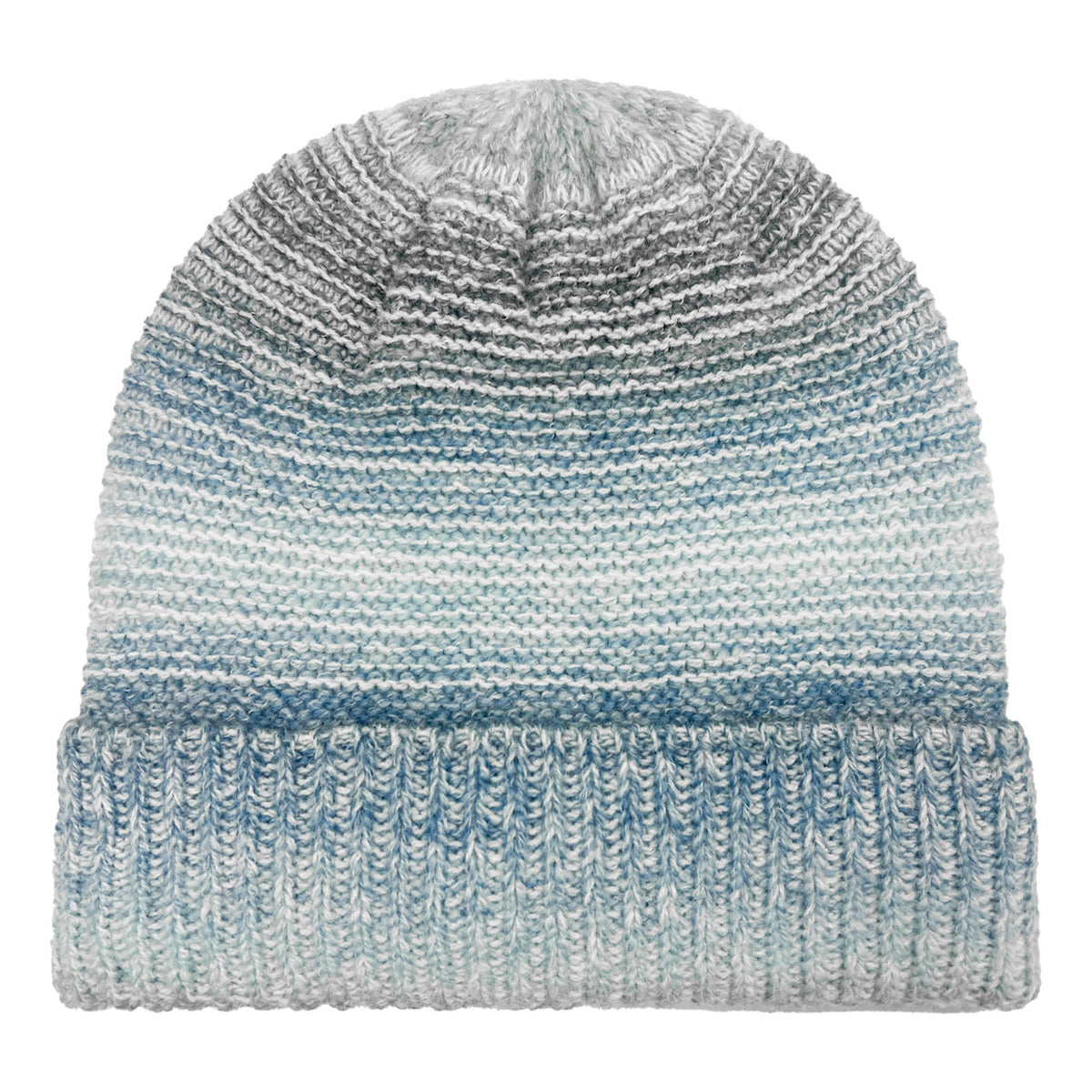 GIRLS OMBRE SPACEDYE CUFF HAT BLUE
