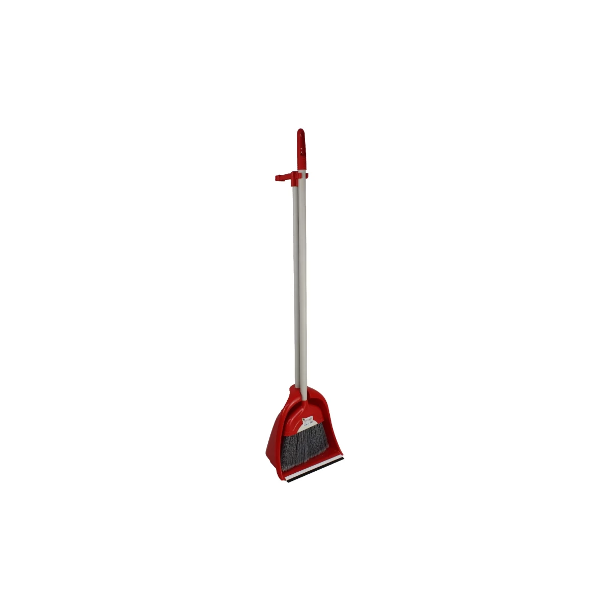Elite - Juego de escoba y recogedor rojo