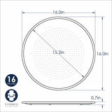 Crispador de pizza de aire caliente de 16"