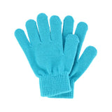 Juego de gorro y guantes de punto para niña (tallas 7-16), azul