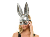 Silver Mirror Bunny Mask