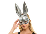 Silver Mirror Bunny Mask