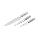3-piece Forged Textured Stainless Steel Knife Set